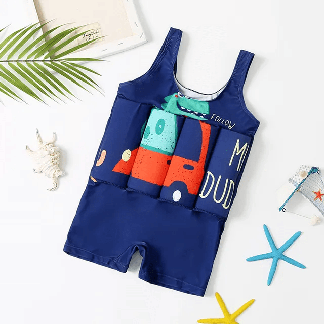 Anivera Zwemvest Dino in Auto / M | 7,5-12Kg | 1-2 jaar Floatie | Kids Watermaatje