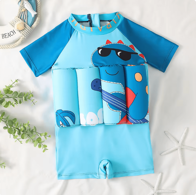 Anivera Zwemvest Dino met Zonnebril / M | 7,5-12Kg | 1-2 jaar Floatie | Kids Watermaatje