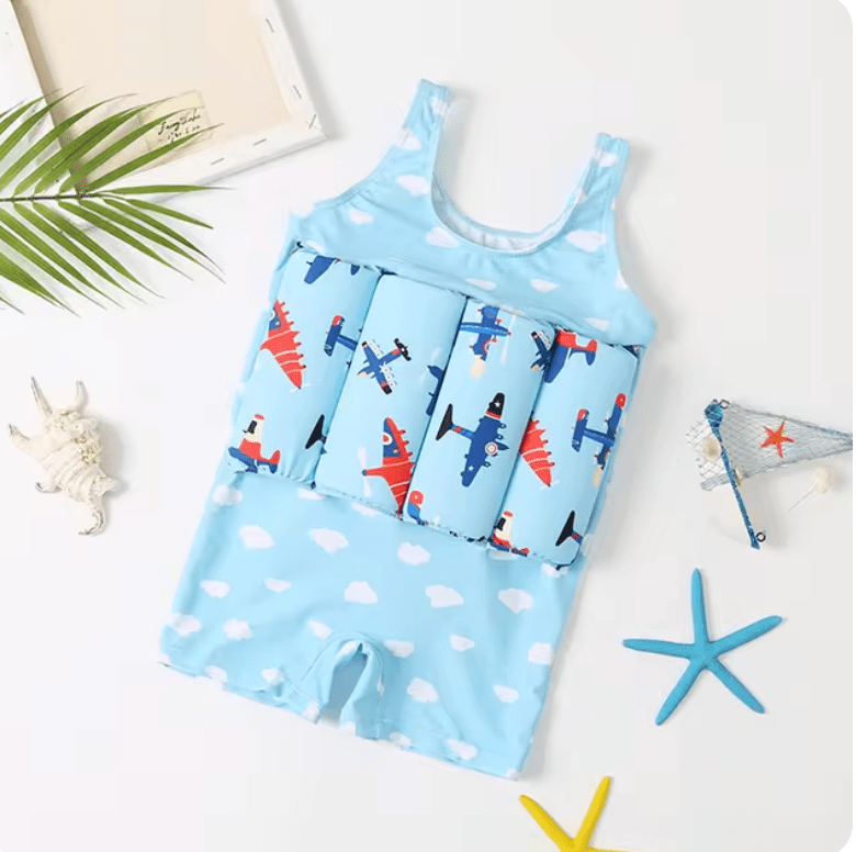 Anivera Zwemvest Vliegtuigjes / M | 7,5-12Kg | 1-2 jaar Floatie | Kids Watermaatje